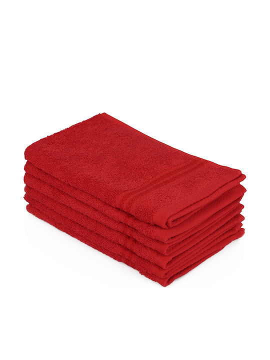 Mijolnir 6pc Bath Towel Set Red