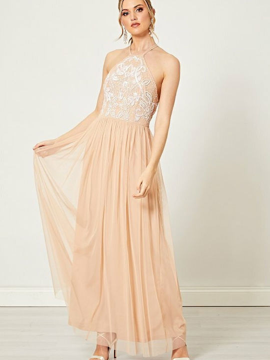 Angel Eye Maxi Kleid blush pink