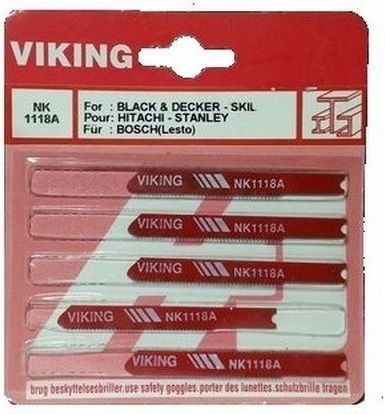 Viking Jig Saw Blade for Metal 5pcs NK1118A