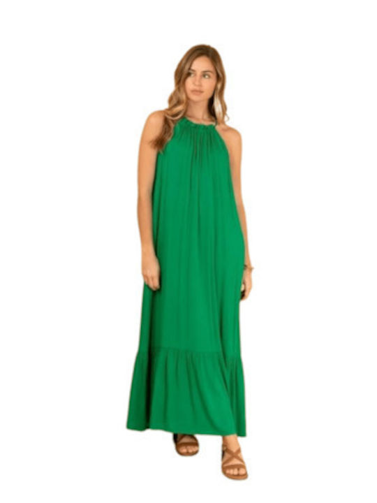 Lovie & Co Maxi Φόρεμα Πράσινο.
