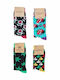 Modernty Feel Good Damen Gemusterte Socken Mehrfarbig 4Pack