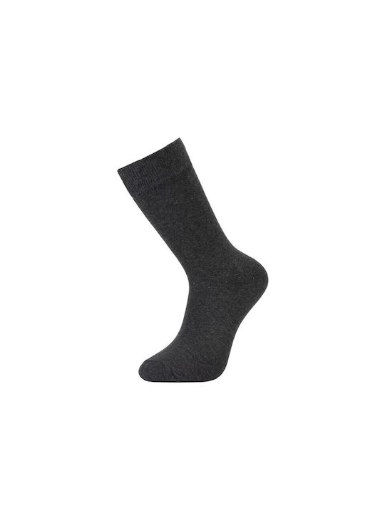 Dundar Men's Solid Color Socks Charcoal