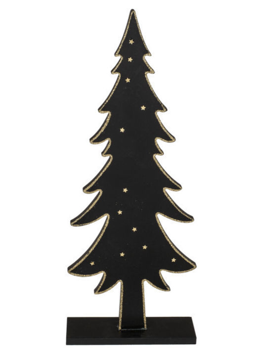 Christmas Decorative Wood Tree 38cm Black