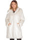 Women's Long Fur White