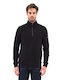 Portobello's Men's Cardigan with Zipper Black