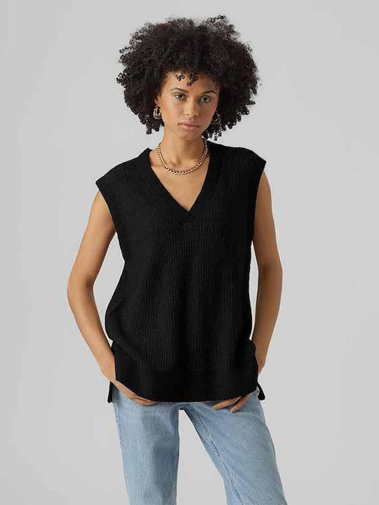 Vero Moda Damen Ärmellos Pullover Black