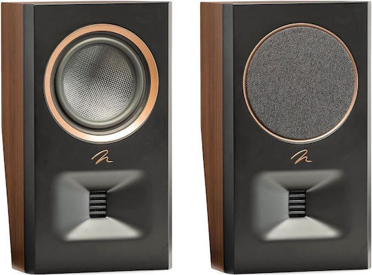 Martin Logan Motion Foundation MP10 Paar Hi-Fi Lautsprecher Buch selbst 200W 2 Anzahl von Fahrern B20.3xT12.7xH35.6cm. Walnuss