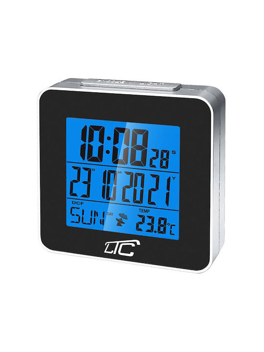 LTC Audio Tabletop Digital Clock with Alarm Black LXSTP04C