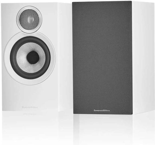 607 S3 Paar Hi-Fi Lautsprecher Buch selbst 100W 2 Anzahl von Fahrern B16.5xT23.5xH30cm. Weiß