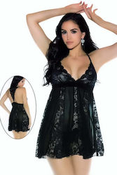 Pretty Lingerie Set Sexy Baby Dolls Mit Spitze Schwarzes