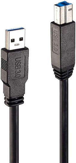 Lindy USB 3.1 Кабел USB-A мъжки - USB-B мъжки Черен 10м 43098
