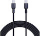 Aukey USB 2.0 Cable USB-C male - USB-C 60W PD Μαύρο 1m AKAUKKUCBNCC1BL