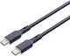 Aukey USB 2.0 Cable USB-C male - USB-C 100W PD Μαύρο 1m AKAUKKUCBSCC101