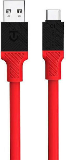 Tactical USB 2.0 Cable USB-C male - USB-A 60W Red 1m (57983117386)