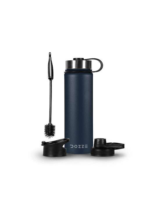 Dozze Αθλητικό Παγούρι Ανοξείδωτο 620ml Μπλε