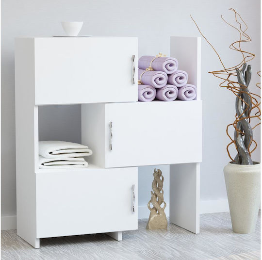 Συρταριέρα Κρεβατοκάμαρας White 65x31.5x89.8cm