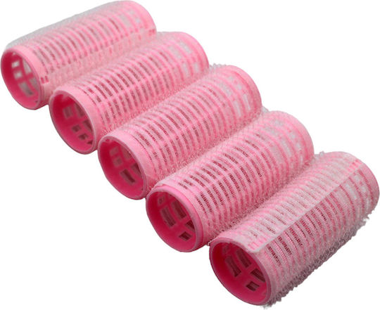 Rollen Lockenwickler 25mm in Rosa Farbe 5Stück