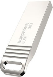 Borofone BUD1 USB 2.0 Stick 32GB Silver