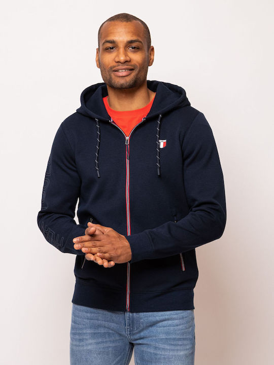 Men's Sweatshirt with Navy Blue Hood