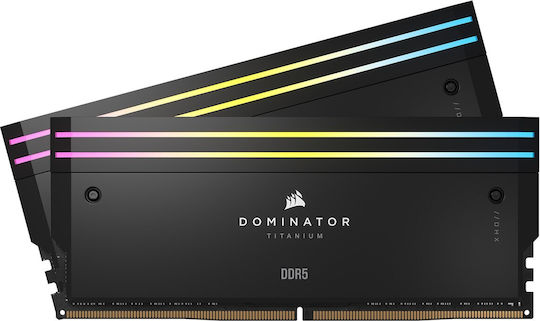 Corsair Dominator Titanium 96GB DDR5 RAM cu Viteză 6600 pentru