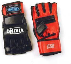 Viking Leather MMA Gloves Red