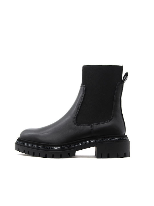 Inuovo Leather Women's Chelsea Boots Black