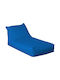 Πуф Bed Μπλέ 150x75x30см