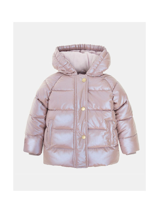 Cool Club Kids Quilted Jacket with Lining & Hood Beige