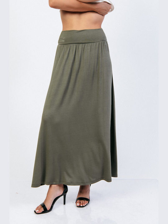 Boutique Maxi Skirt Haki