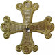 Decorative Cross for DIY Crafts Gold 8.5x8.5cm