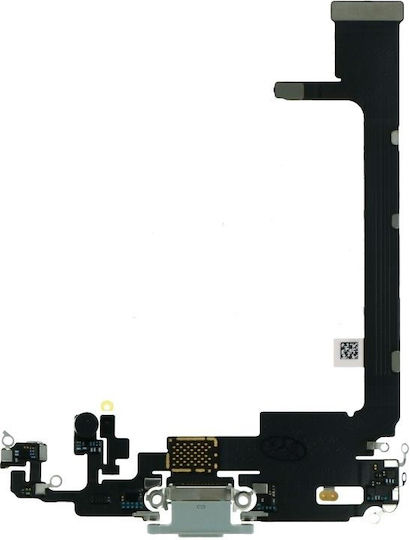 Cablu flexibil cu Port de încărcare în culoarea Alb pentru iPhone 11 Pro Max.