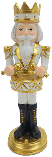 +Efo Nutcracker de Crăciun Auriu Înălțime 21cm.
