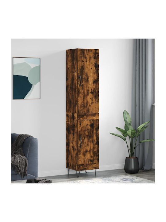 Cabinet De Birou Din Lemn Fumuriu Stejar 34.5x3...