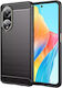Hurtel Carbon Back Cover Σιλικόνης Μαύρο (Oppo A98)