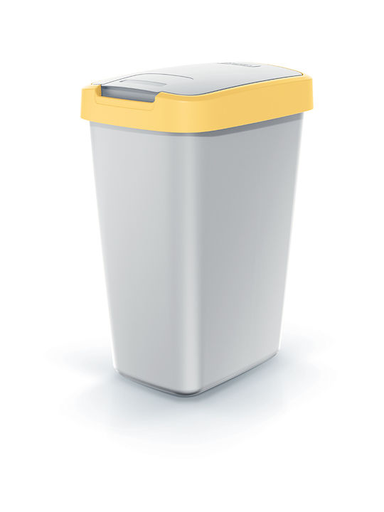 Prosperplast Plastic Office Waste Bin 12L Yellow