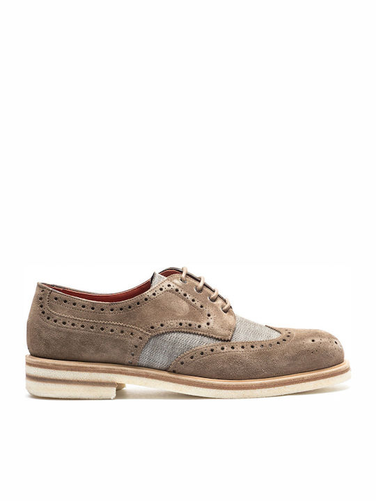 Perlamoda Suede Ανδρικά Oxfords Γκρι