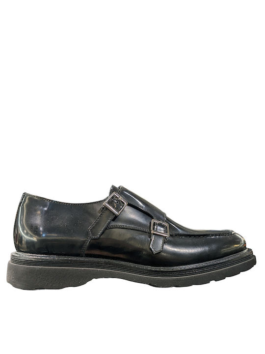 Δερμάτινα Ανδρικά Loafers σε Μαύρο Χρώμα
