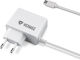 Yenkee Φορτιστής και Καλώδιο micro USB 10W Λευκός (YAC2017WH)