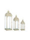 Novaker Laterne Set Beige 3Stück