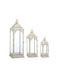 Novaker Laterne Set Beige 3Stück