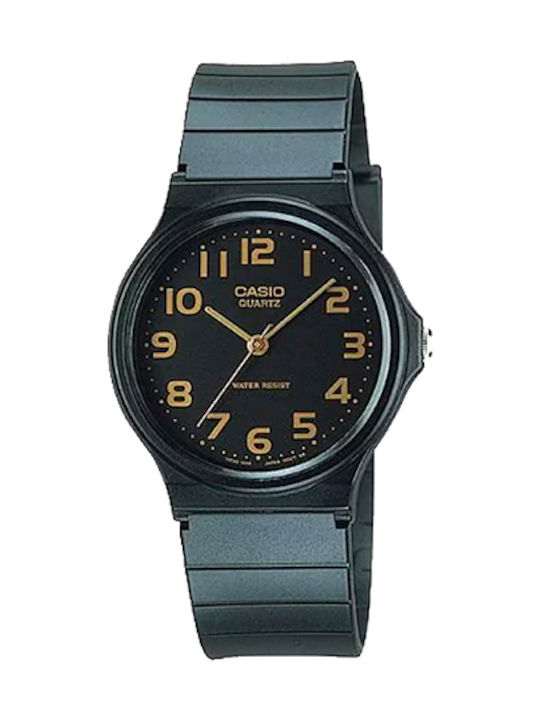 Casio Collection Men's Watch 28mm Battery with Black Rubber Strap