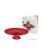 ArteLibre Cake Stand Red 29x29x9cm