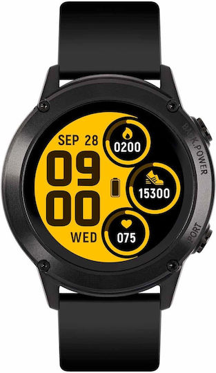Reflex Active Series 18 45мм Смартчасовник с Пулсомер (Черен)