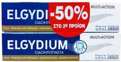 Elgydium Multi Action Οδοντόκρεμα 2x75ml