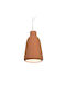 Zambelis Lights Pendant Light Orange with Socket E27
