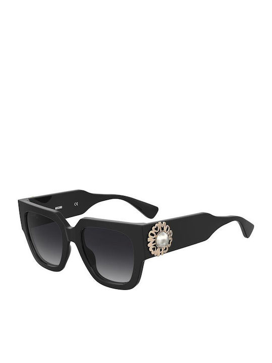 Moschino Women's Sunglasses with Black Plastic Frame and Black Gradient Lens MOS153/S 807/9O