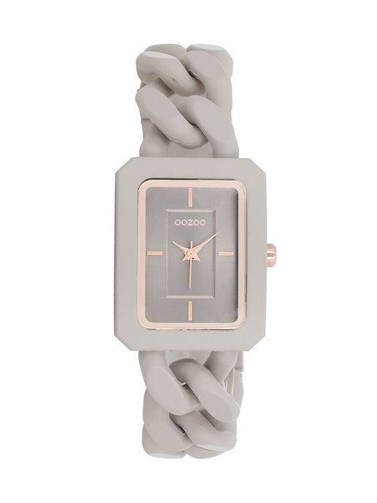 Oozoo Timepieces Uhr mit Gray Kautschukarmband