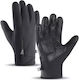 Hurtel Waterproof Gloves for Work Cold-Resistant Black Polyester 1pcs