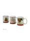 ArteLibre Christmas Mug Ceramic White 1pcs