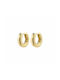 Pilgrim Chunky Earrings Hoops Gold Plated